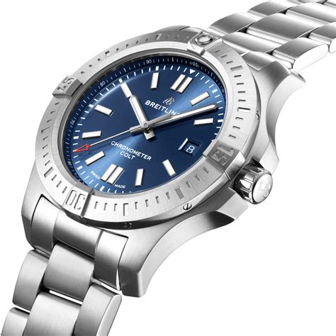 breitling colt 44 arm|Breitling colt automatic 44mm blue.